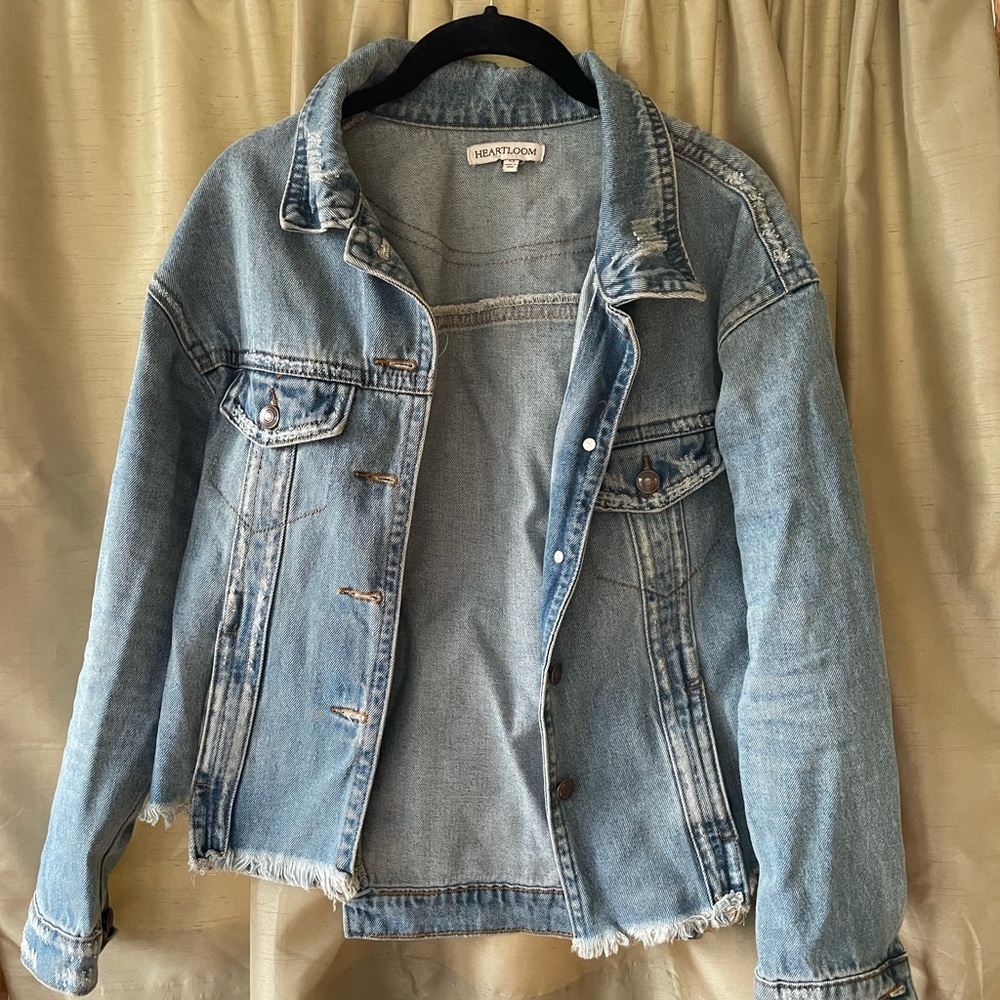 Frayed Heartloom Jean Jacket